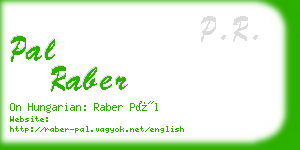 pal raber business card